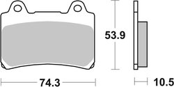 Set placute frana Brembo 07YA1711