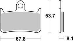 Set placute frana Brembo 07HO28RC