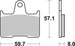 Set placute frana Brembo 07KA2107