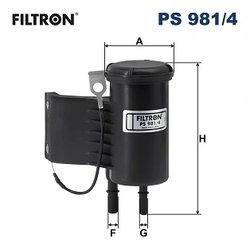 Filtru combustibil Filtron PS 981/4