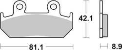 Set placute frana Brembo 07HO21SA