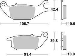 Set placute frana Brembo 07HO4905