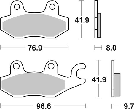 SET PLACUTE FRANA BREMBO 07YA20SP - Piesa auto compatibila cu mai multe marci