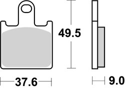Set placute frana Brembo 07KA28SR