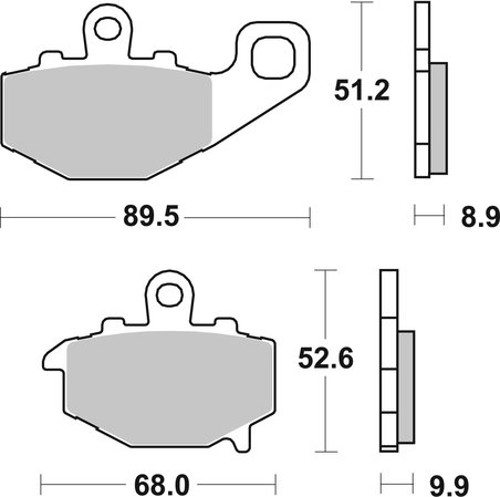SET PLACUTE FRANA BREMBO 07KA1617 - Piesa auto compatibila cu mai multe marci