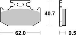 Set placute frana Brembo 07SU18SD