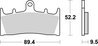 Set placute frana Brembo 07SU19SR