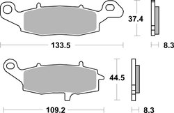 Set placute frana Brembo 07KA19LA