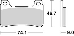 SET PLACUTE FRANA BREMBO 07HO50RC - Piesa auto compatibila cu mai multe marci