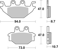 Set placute frana Brembo 07GR52SD