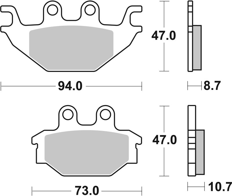 Set placute frana Brembo 07GR52SD