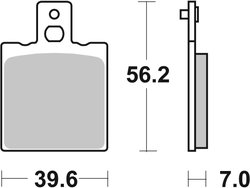 SET PLACUTE FRANA BREMBO 07BB01SP - Piesa auto compatibila cu mai multe marci