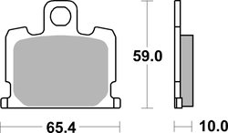 Set placute frana Brembo 07YA0809