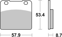 SET PLACUTE FRANA BREMBO 07SU06SA - Piesa auto compatibila cu mai multe marci