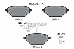 Set placute frana Textar 2665402