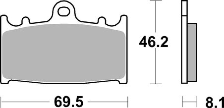Set placute frana Brembo 07KA13LA