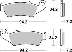 SET PLACUTE FRANA BREMBO 07KA17SD - Piesa auto compatibila cu mai multe marci