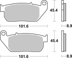 Set placute frana Brembo 07HD13SA
