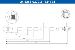 FURTUN FRANA ATE 24.5281-0372.3 - Compatibil cu FORD