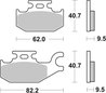 SET PLACUTE FRANA BREMBO 07GR49SD - Piesa auto compatibila cu mai multe marci