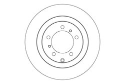 DISC FRANA TRW DF4616S - Compatibil cu PORSCHE