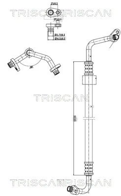 CONDUCTA PRESIUNE VARIABLIA AER CONDITIONAT TRISCAN 9010 28006 - Compatibil cu CITROEN, DS, PEUGEOT