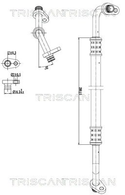 CONDUCTA PRESIUNE VARIABLIA AER CONDITIONAT TRISCAN 9010 28035 - Compatibil cu CITROEN, DS, PEUGEOT