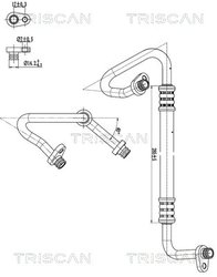 CONDUCTA PRESIUNE VARIABLIA AER CONDITIONAT TRISCAN 9010 28074 - Compatibil cu CITROEN, PEUGEOT
