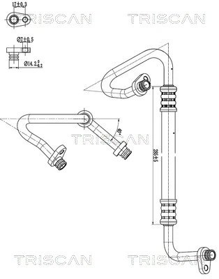 Conducta presiune variablia aer conditionat Triscan 9010 280