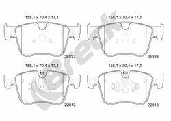 Set placute frana Breck 22813 00 701 00