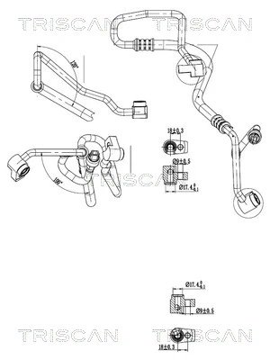 CONDUCTA PRESIUNE VARIABLIA AER CONDITIONAT TRISCAN 9010 16039 - Compatibil cu FORD