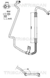 CONDUCTA PRESIUNE VARIABLIA AER CONDITIONAT TRISCAN 9010 28099 - Compatibil cu CITROEN, DS, PEUGEOT