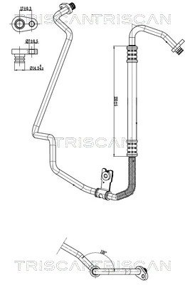 Conducta presiune variablia aer conditionat Triscan 9010 280