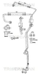 CONDUCTA PRESIUNE VARIABLIA AER CONDITIONAT TRISCAN 9010 28064 - Compatibil cu CITROEN, PEUGEOT
