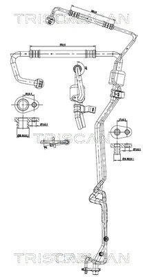 Conducta presiune variablia aer conditionat Triscan 9010 280