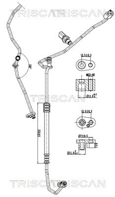 CONDUCTA PRESIUNE VARIABLIA AER CONDITIONAT TRISCAN 9010 29030 - Compatibil cu AUDI, SEAT, SKODA, VW
