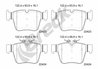 SET PLACUTE FRANA BRECK 22423 00 554 00 - Compatibil cu MERCEDES-BENZ
