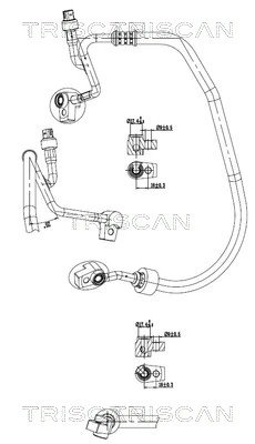 CONDUCTA PRESIUNE VARIABLIA AER CONDITIONAT TRISCAN 9010 16052 - Compatibil cu FORD