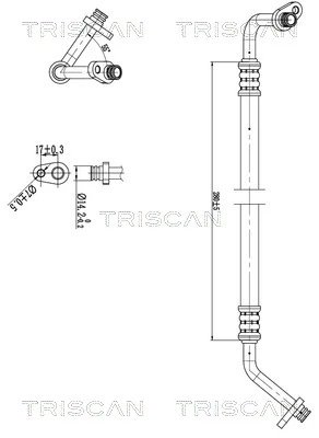 CONDUCTA PRESIUNE VARIABLIA AER CONDITIONAT TRISCAN 9010 28032 - Compatibil cu CITROEN, FIAT, PEUGEOT