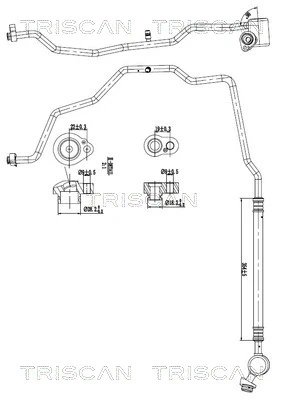 CONDUCTA PRESIUNE VARIABLIA AER CONDITIONAT TRISCAN 9010 29009 - Compatibil cu SEAT, SKODA, VW