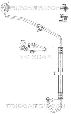 CONDUCTA PRESIUNE VARIABLIA AER CONDITIONAT TRISCAN 9010 28067 - Compatibil cu CITROEN, PEUGEOT