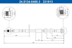FURTUN FRANA ATE 24.5134-0400.3 - Compatibil cu FORD