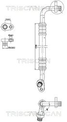 CONDUCTA PRESIUNE VARIABLIA AER CONDITIONAT TRISCAN 9010 28005 - Compatibil cu CITROEN, PEUGEOT
