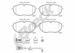 Set placute frana Breck 26270 00 703 00