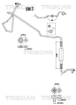 Conducta presiune variablia aer conditionat Triscan 9010 160