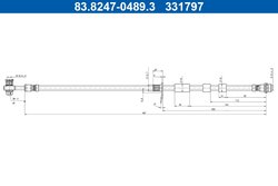 FURTUN FRANA ATE 83.8247-0489.3 - Compatibil cu FORD