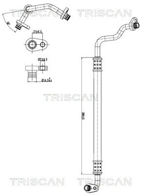 Conducta presiune variablia aer conditionat Triscan 9010 280