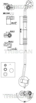 CONDUCTA PRESIUNE VARIABLIA AER CONDITIONAT TRISCAN 9010 16007 - Compatibil cu FORD