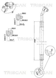 CONDUCTA PRESIUNE VARIABLIA AER CONDITIONAT TRISCAN 9010 29011 - Compatibil cu AUDI, SEAT, SKODA, VW