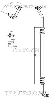 Conducta presiune variablia aer conditionat Triscan 9010 280